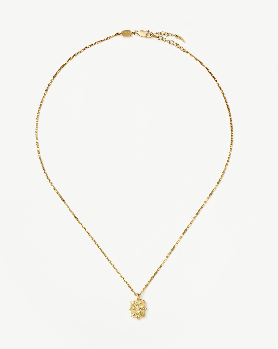 collier pendentif pièce carrée à perles gravables lucy williams
