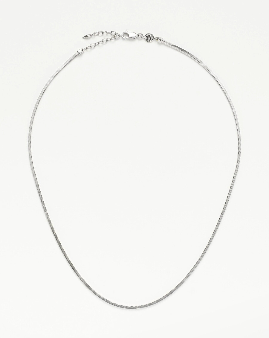 collier lucy williams short square snake chain
