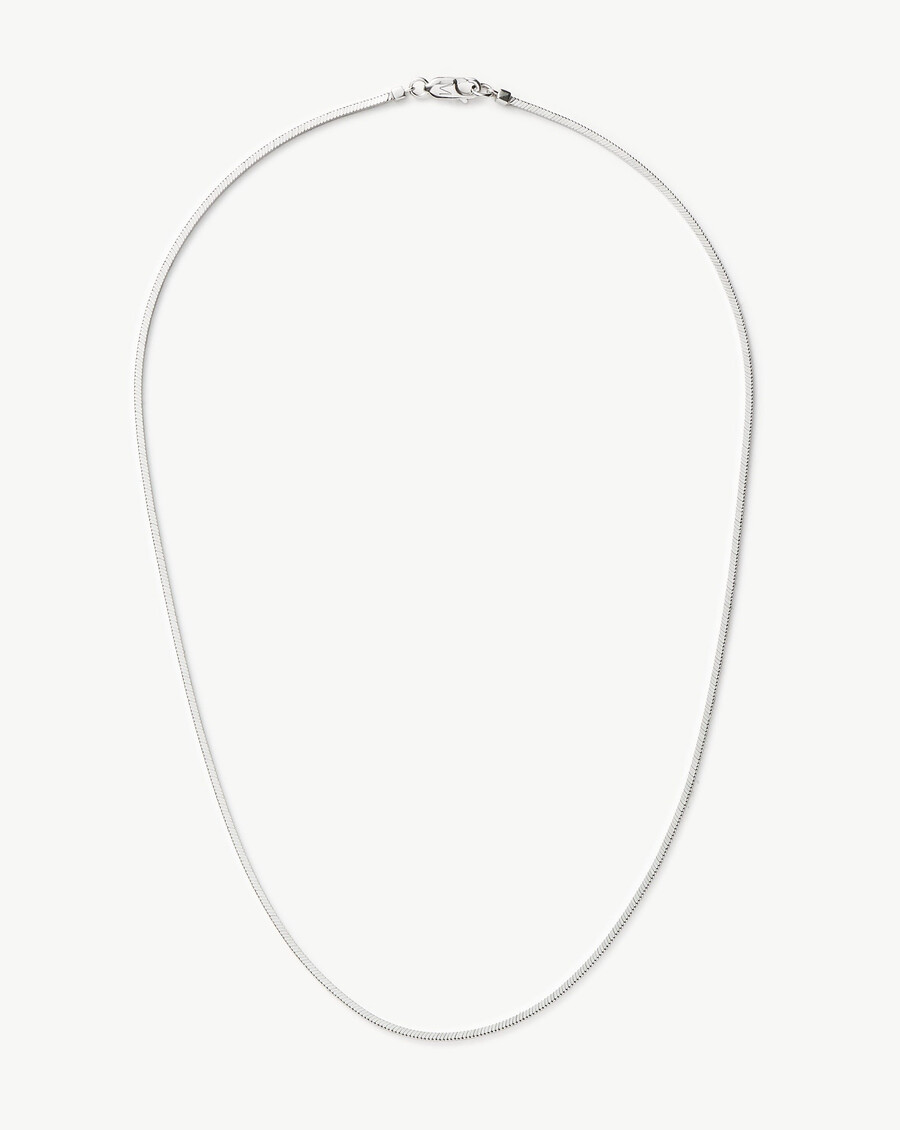 collier lucy williams à chaîne serpent carrée moyenne