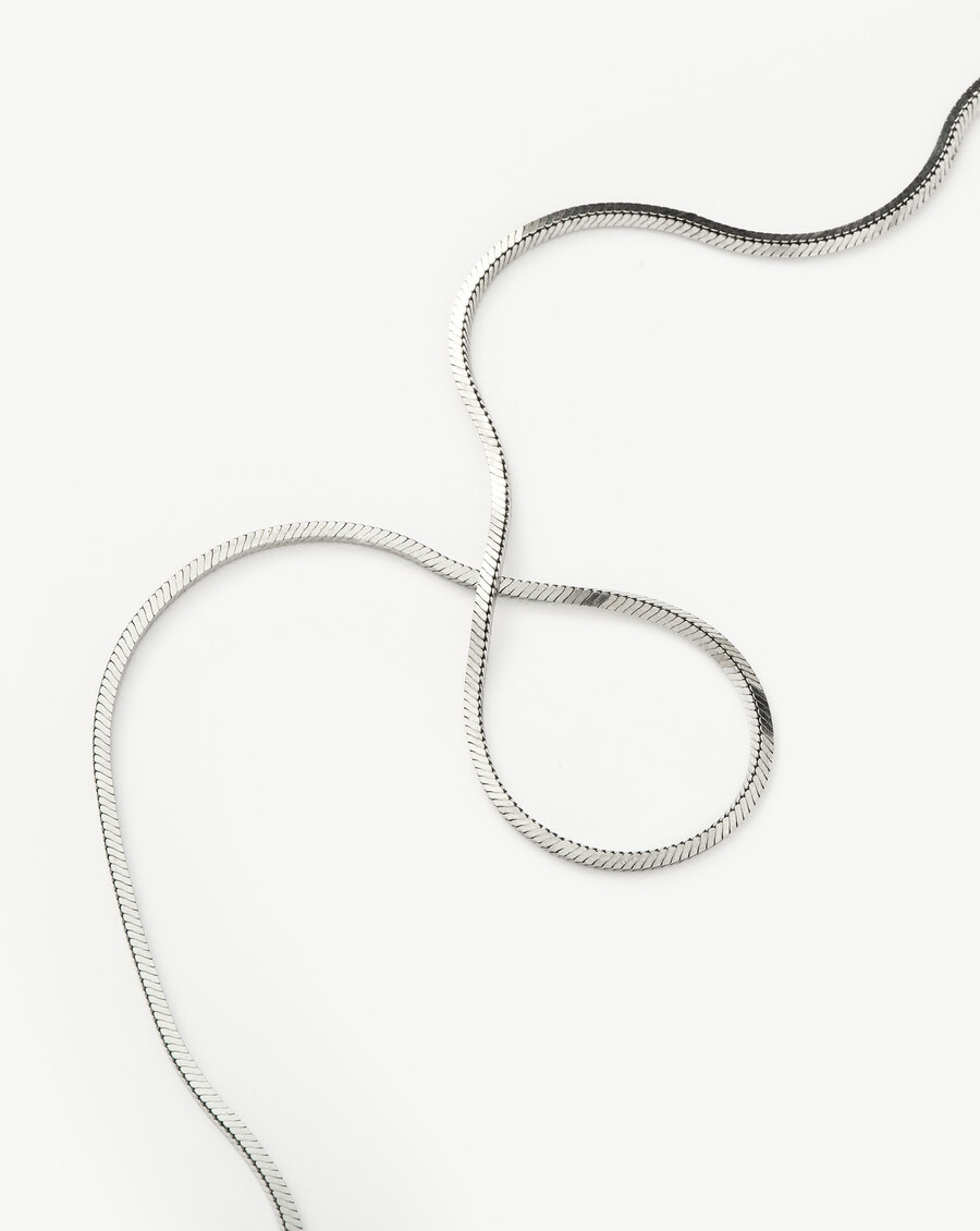 collier lucy williams à chaîne serpent carrée moyenne