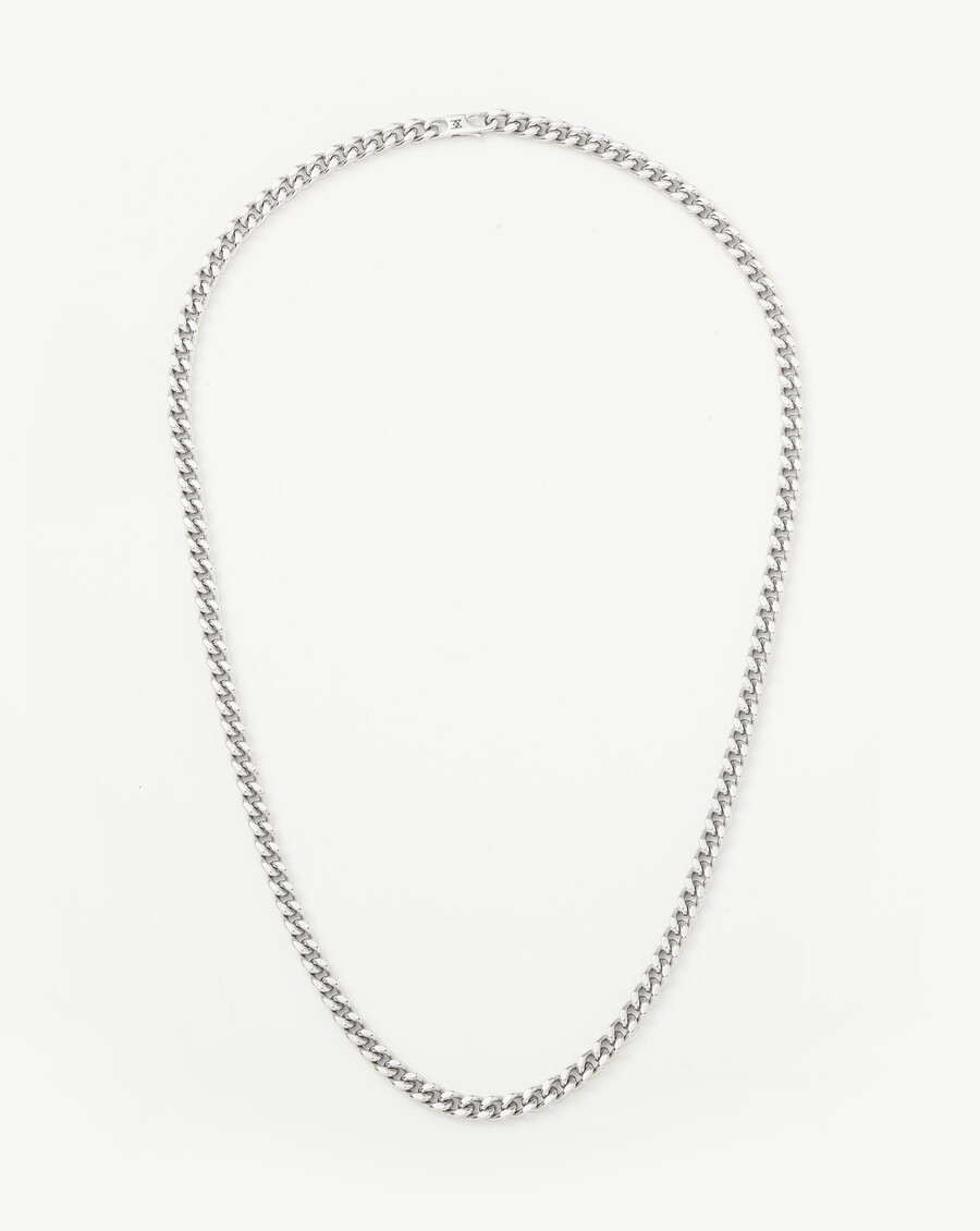 collier à maillons plats pour homme