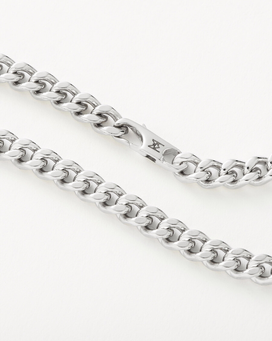 collier à maillons plats pour homme