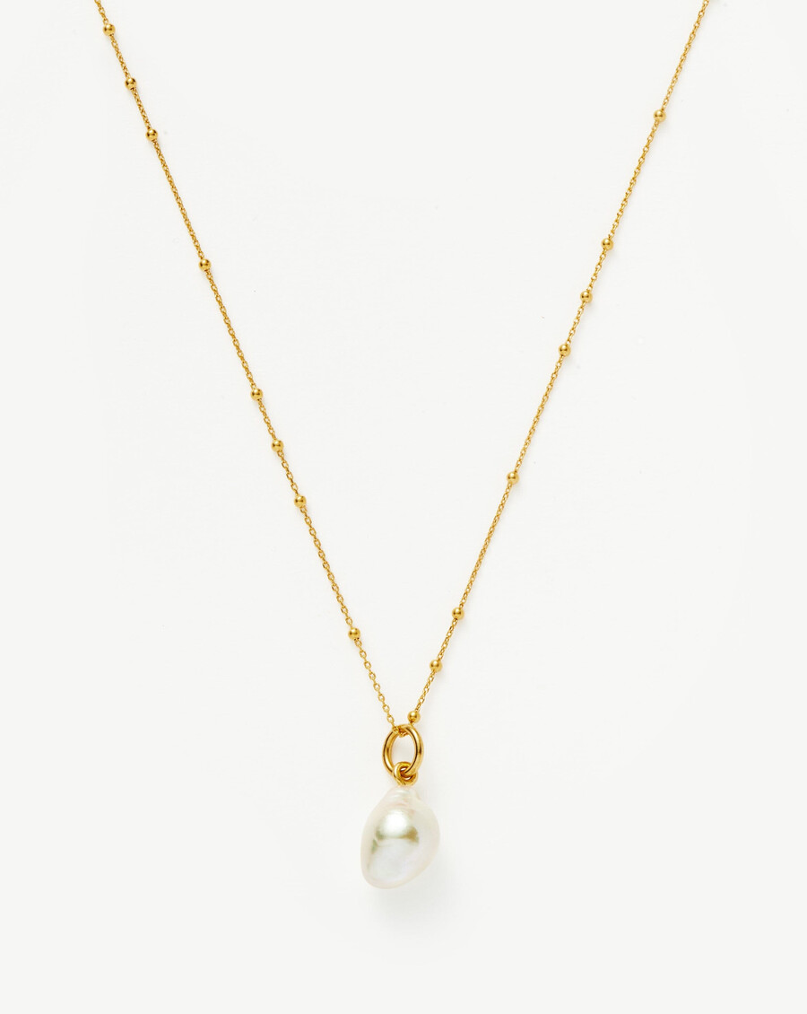 collier à chaîne de perles baroques