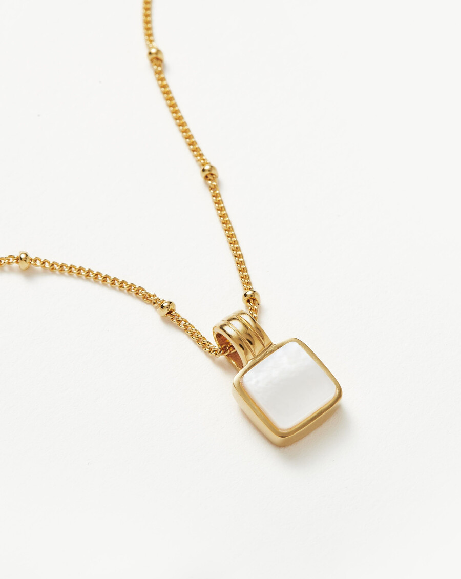 collier carré en nacre lucy williams