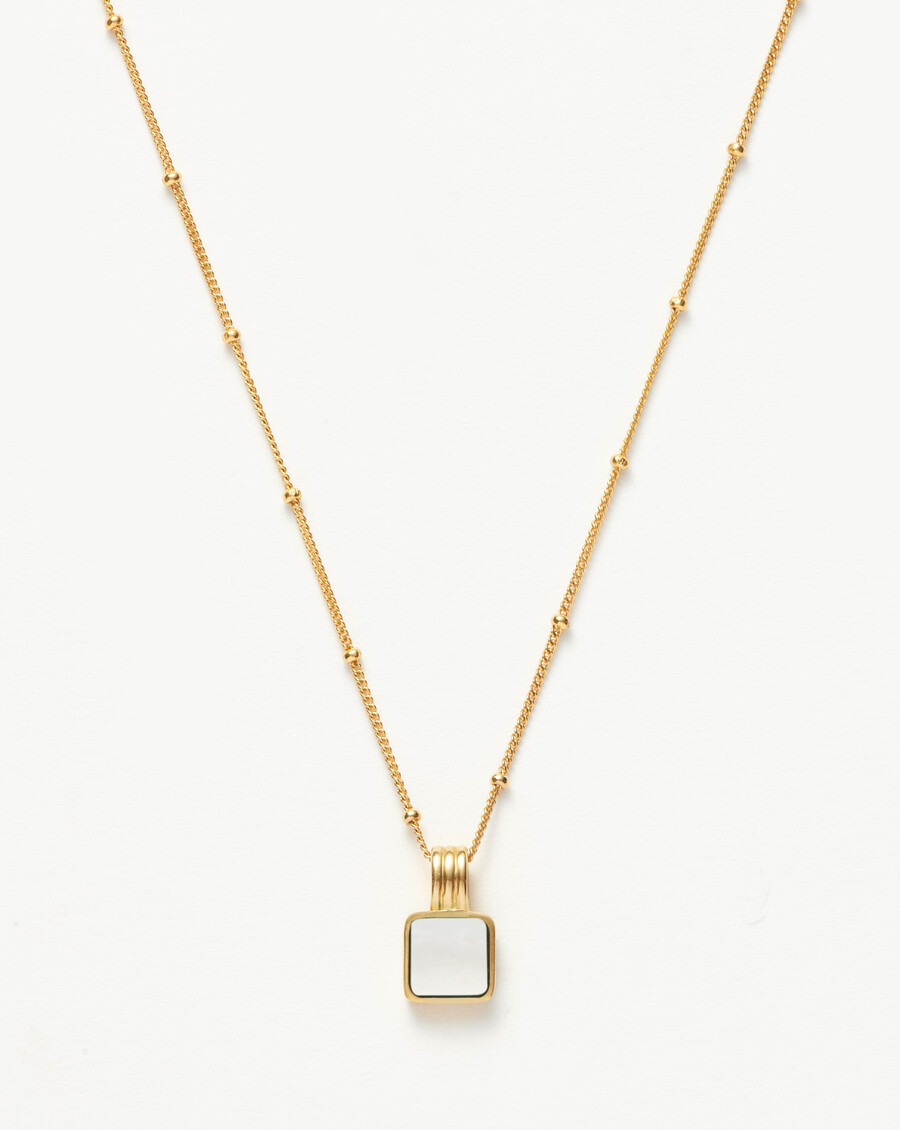 collier carré en nacre lucy williams