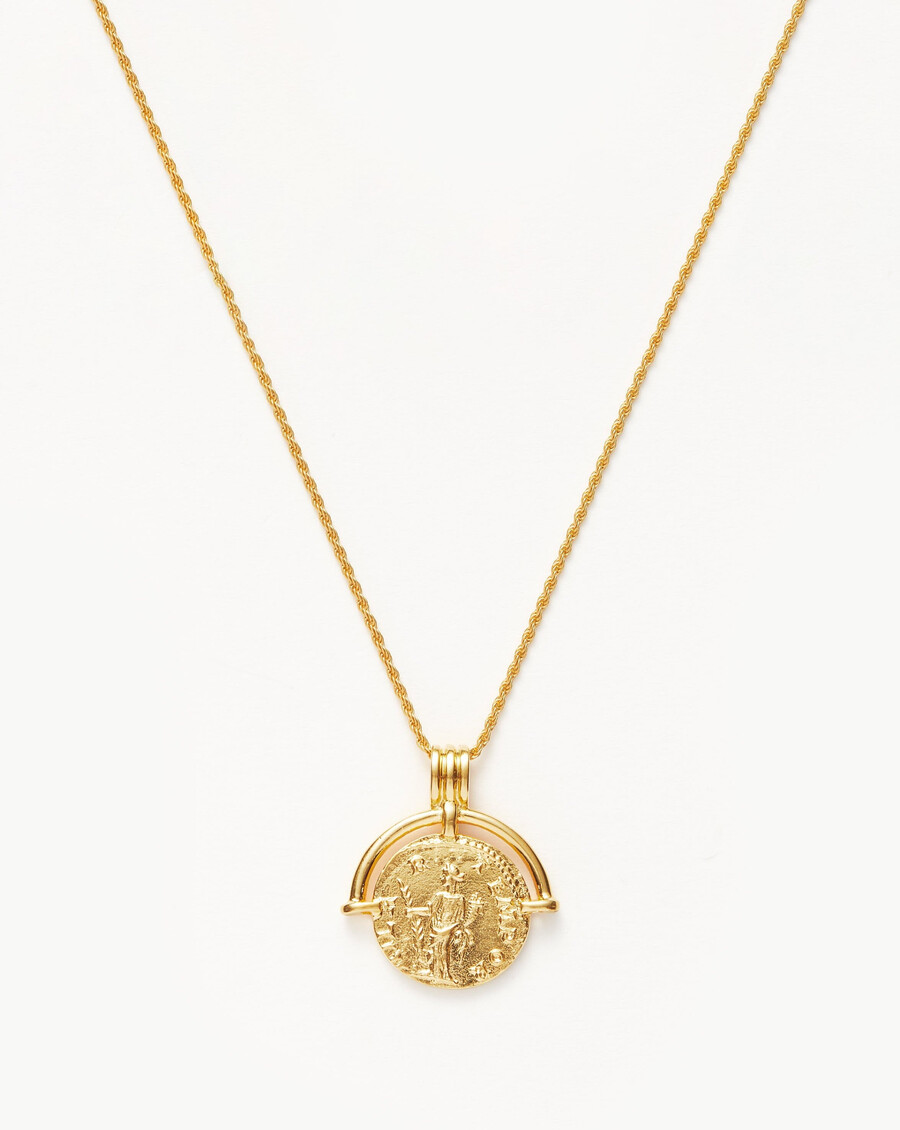 collier lucy williams moyen avec pièce gravable en forme darc romain