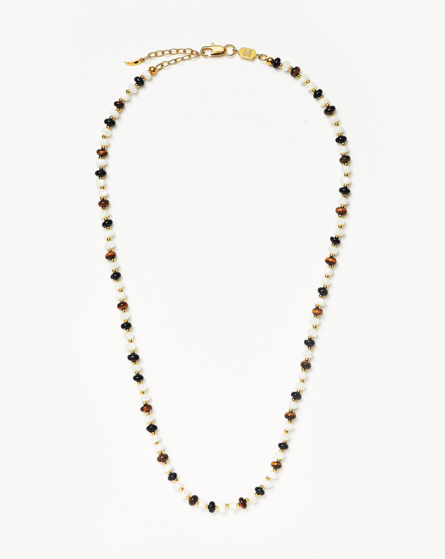 collier de perles et pierres précieuses savi