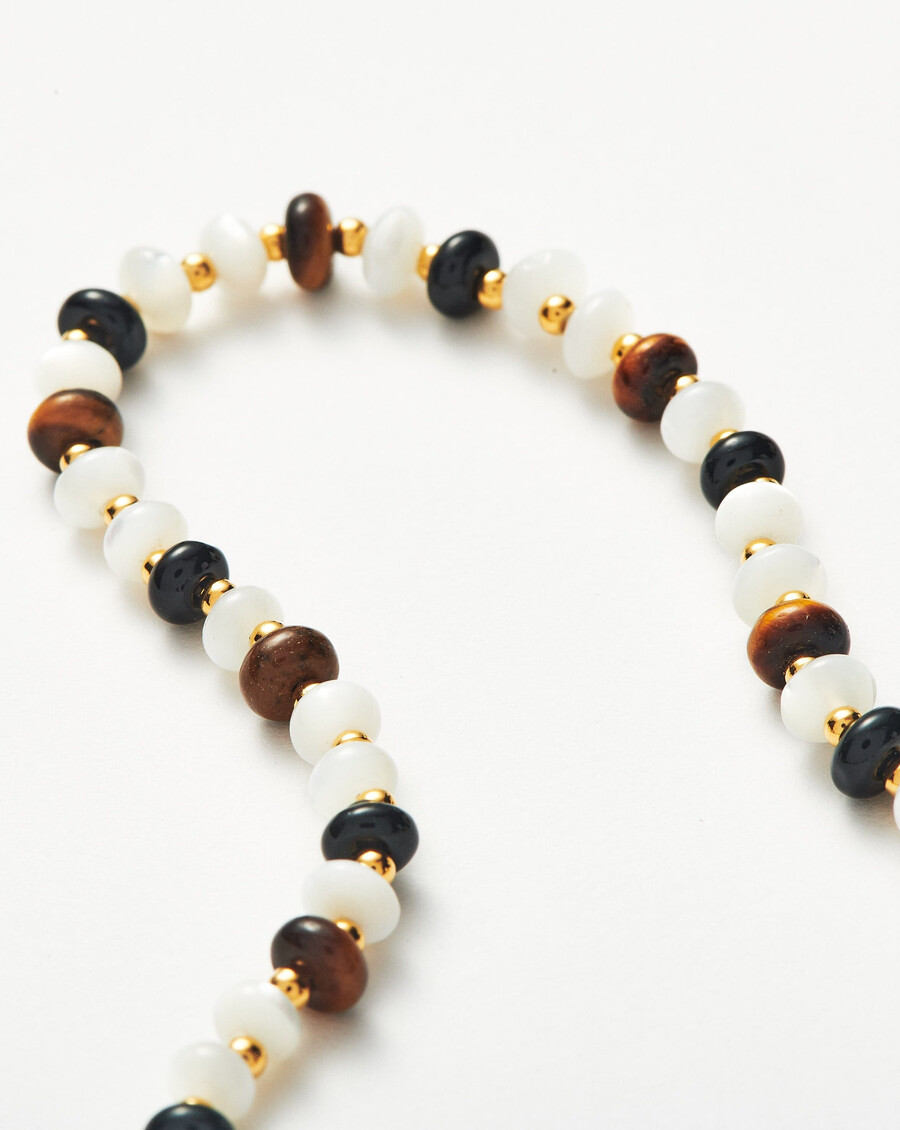 collier de perles et pierres précieuses savi
