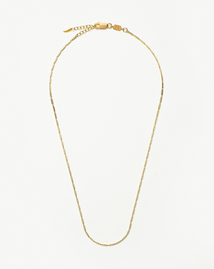 collier à maillons texturés savi