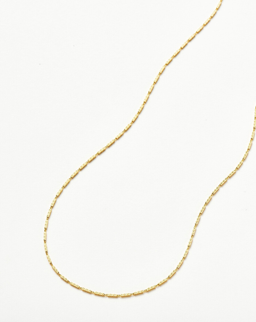 collier à maillons texturés savi
