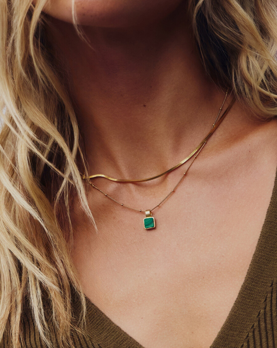 ensemble de collier en malachite iconique de lucy williams