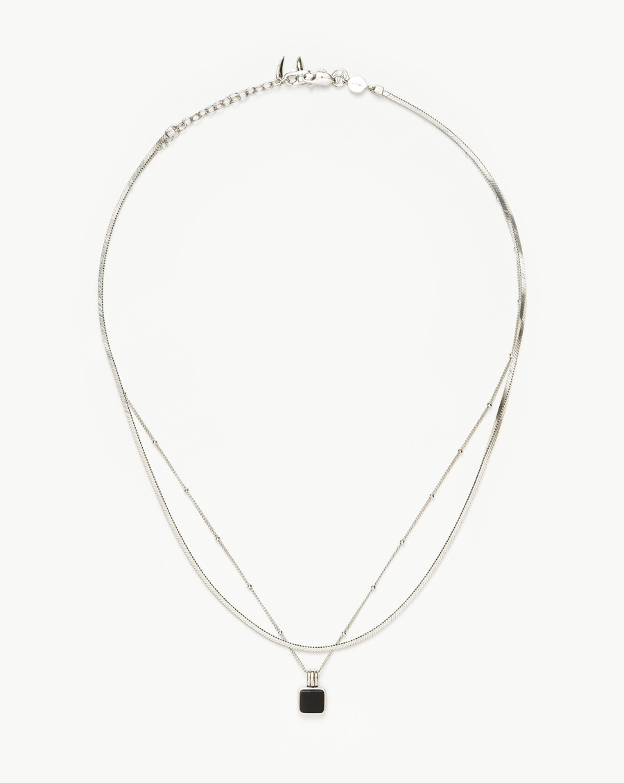 ensemble de collier iconique en onyx noir de lucy williams