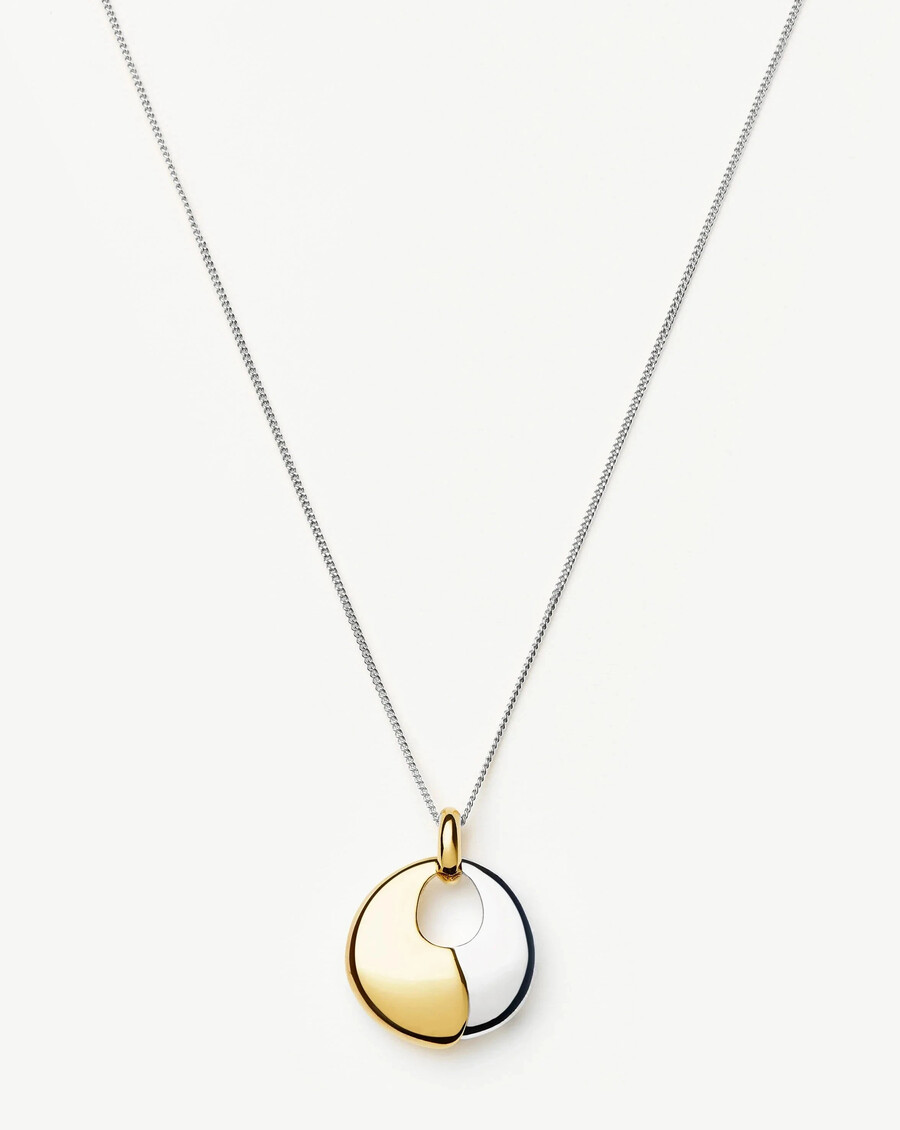 ensemble collier et pendentif galet sculptural