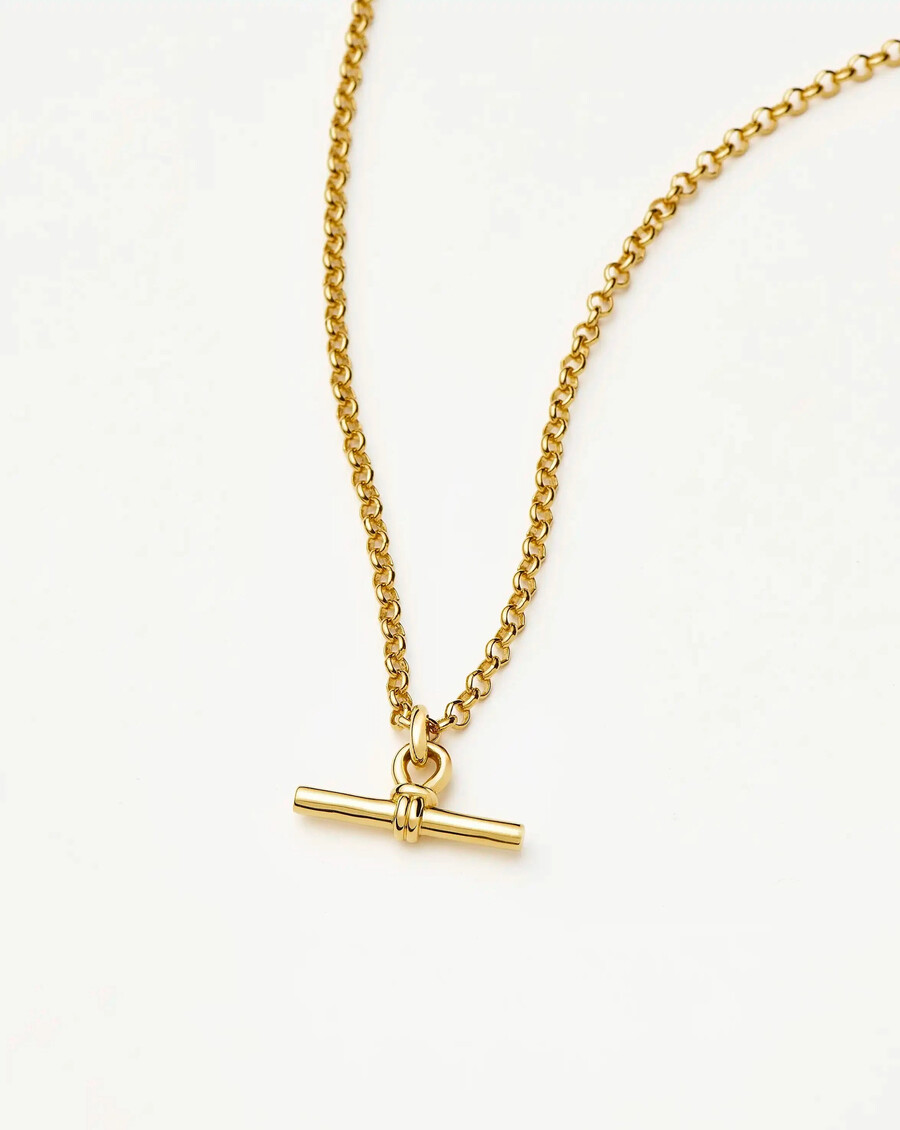 collier à grosse chaîne en t