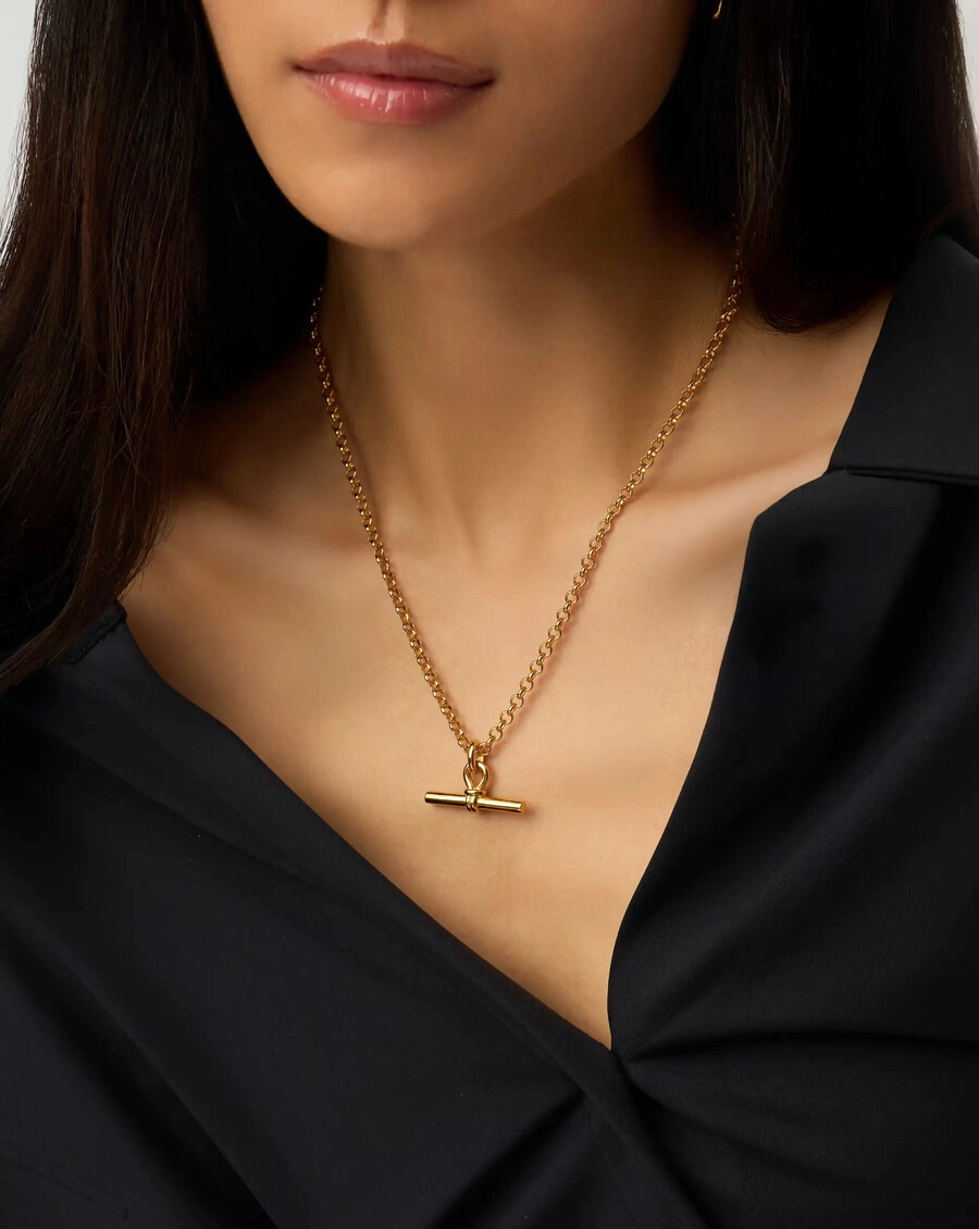 collier à grosse chaîne en t