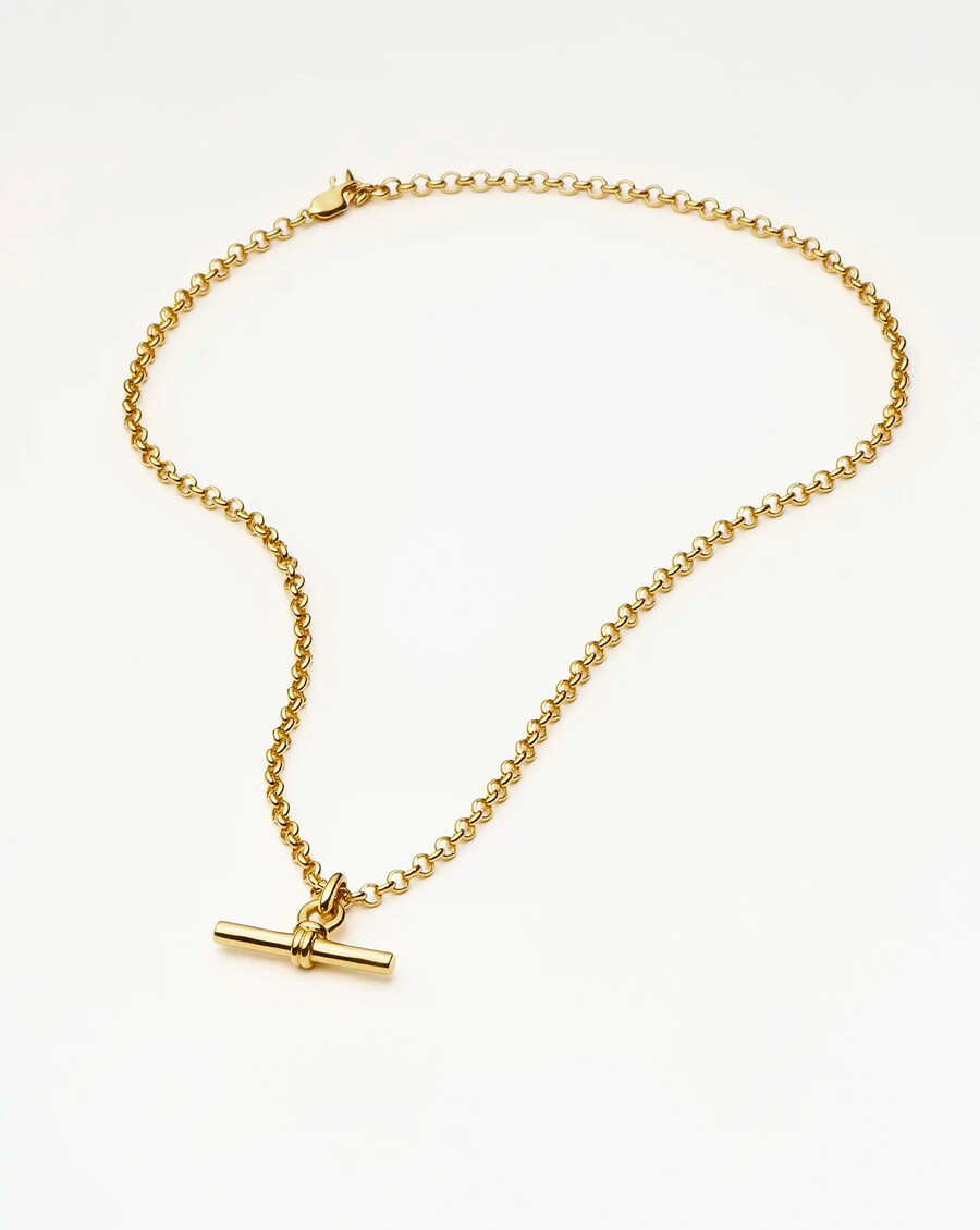 collier à grosse chaîne en t