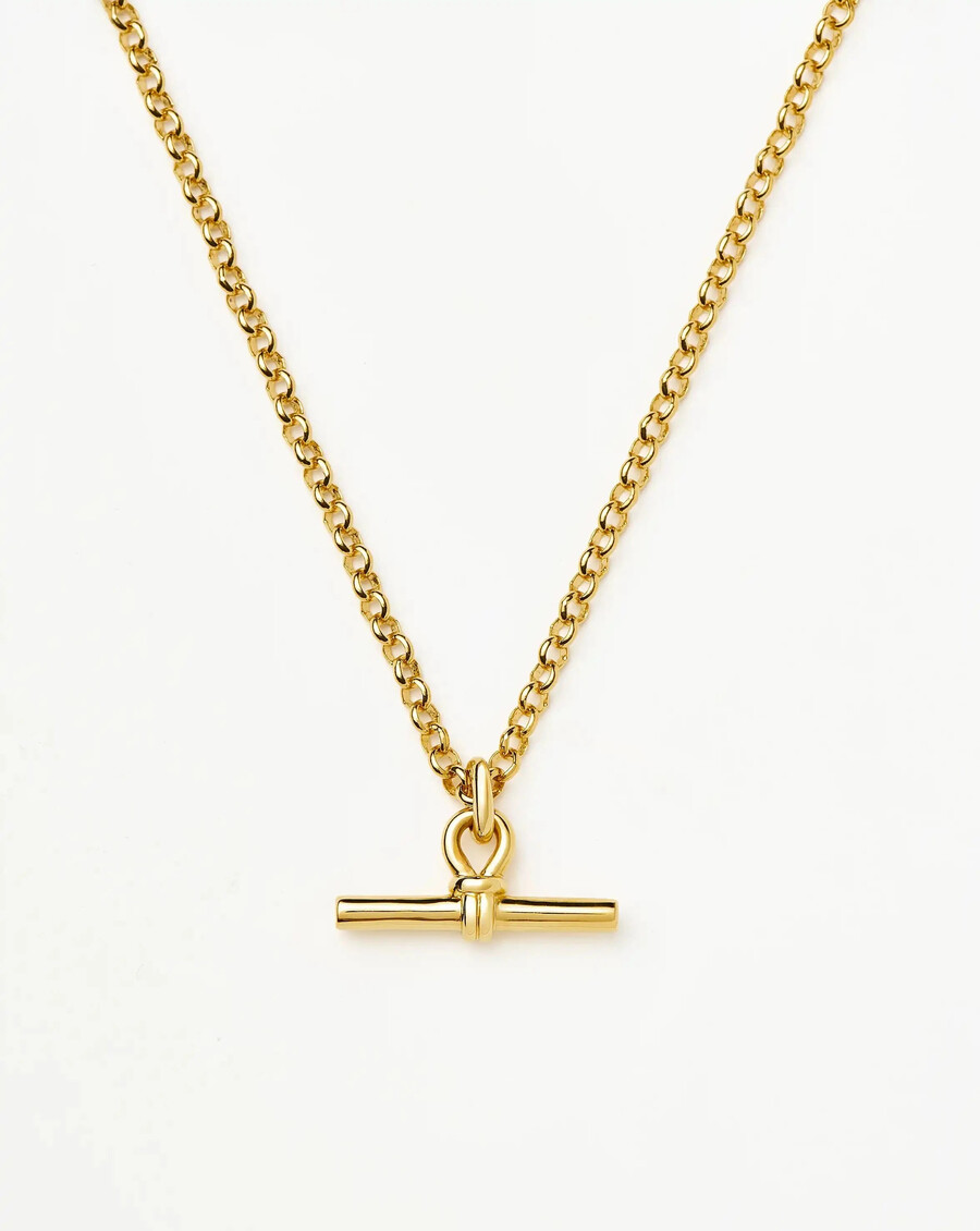 collier à grosse chaîne en t