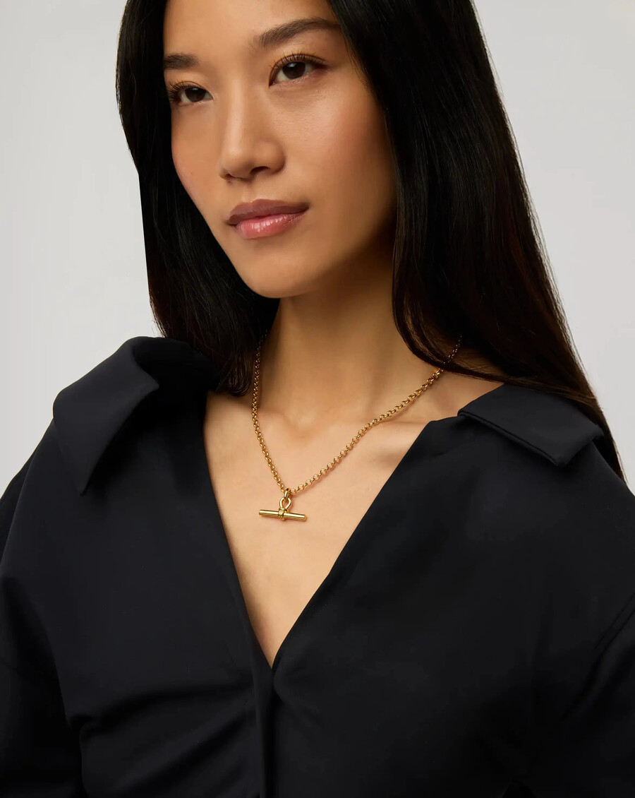 collier à grosse chaîne en t