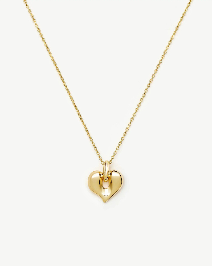 collier pendentif cœur fondu