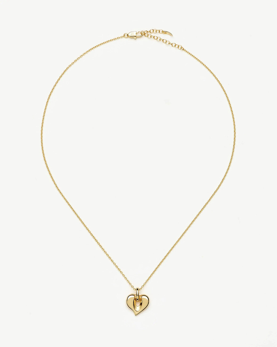 collier pendentif cœur fondu