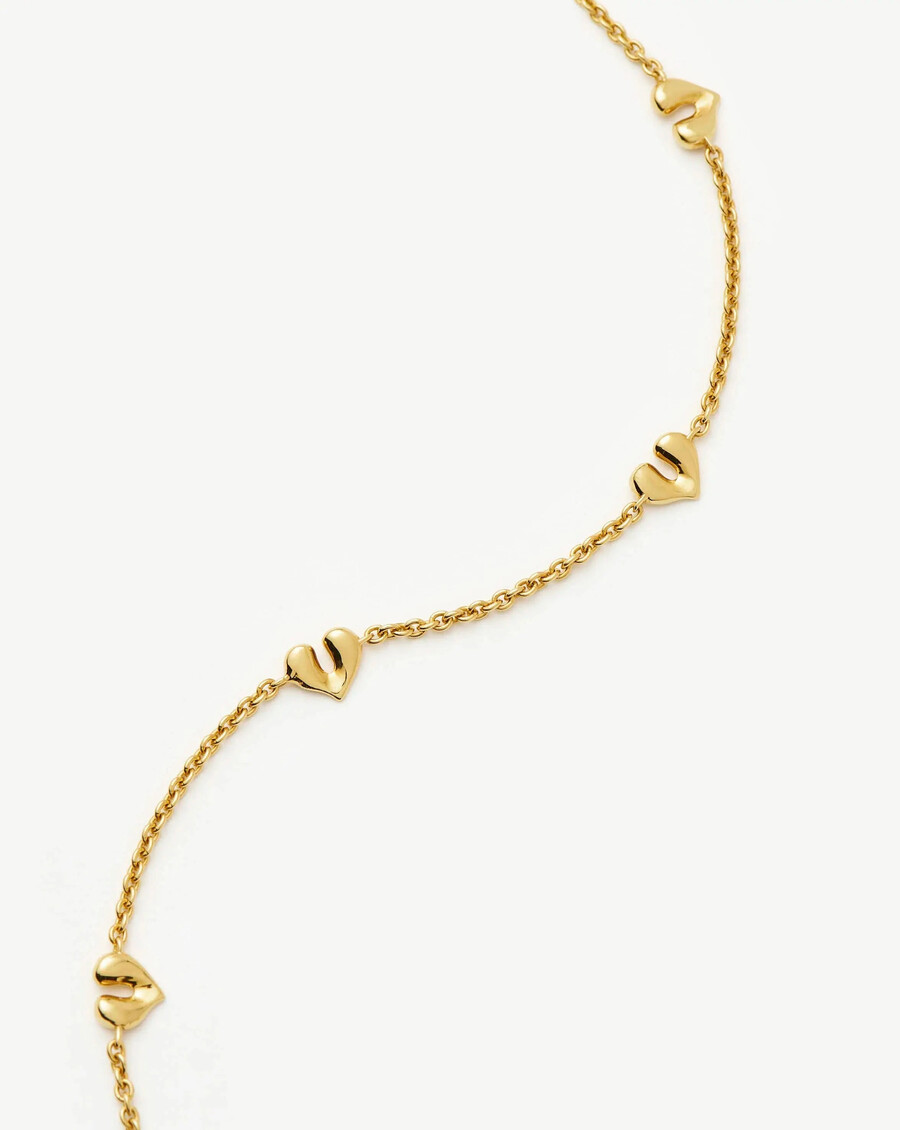 collier ras du cou mini pendentif cœur fondu