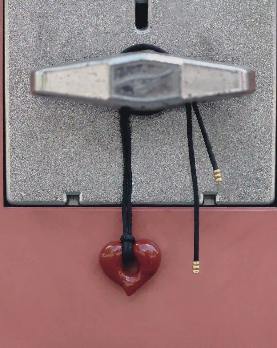 collier pendentif cœur fondu