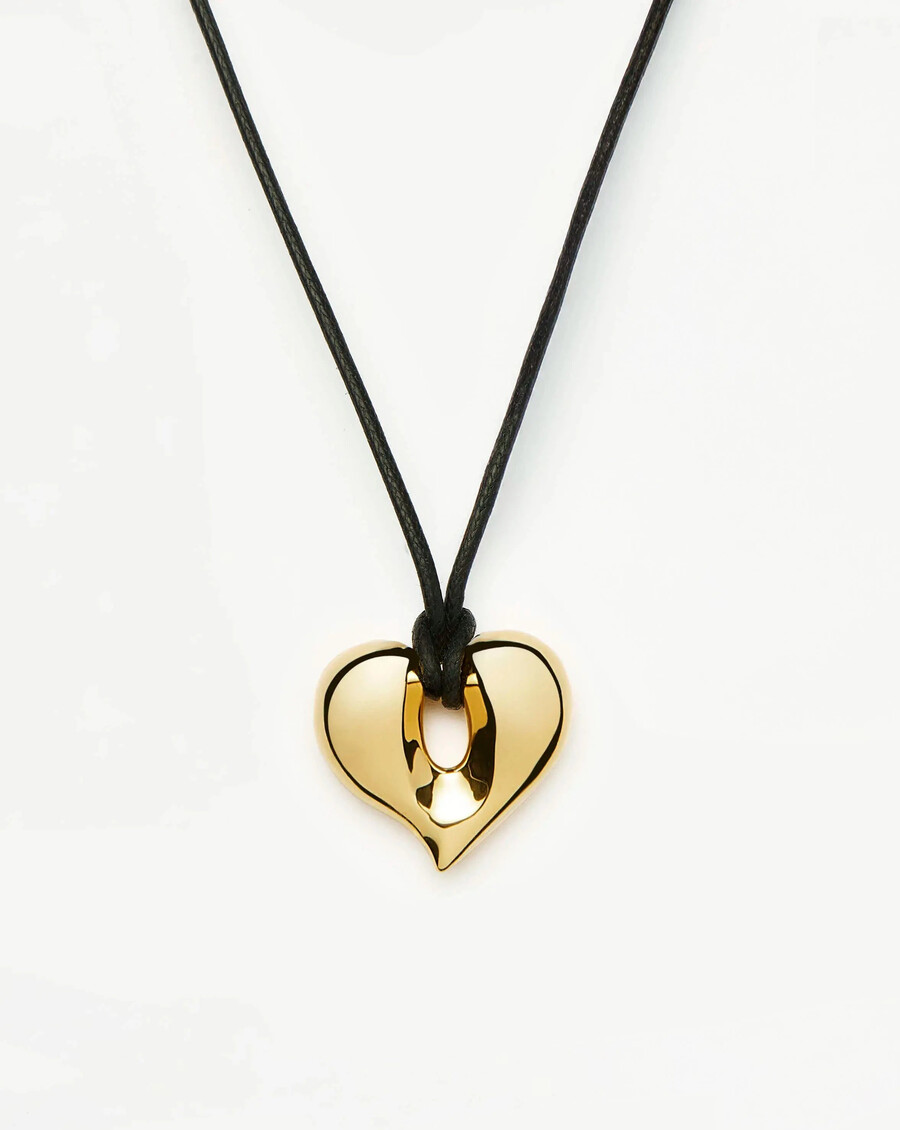 collier pendentif cœur en or fondu