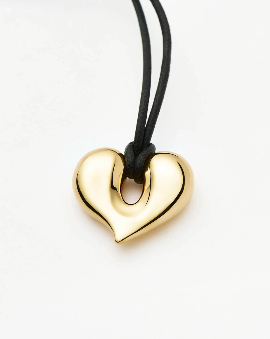 collier pendentif cœur en or fondu