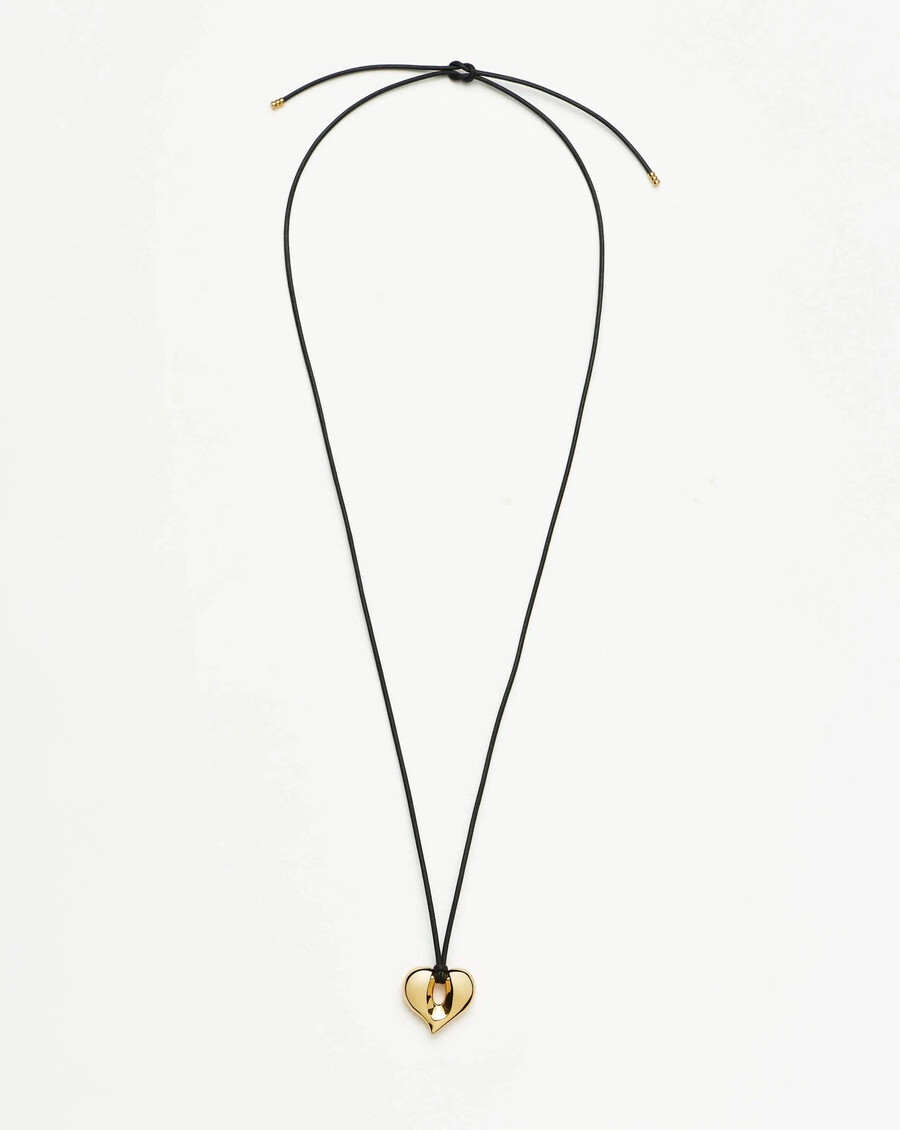 collier pendentif cœur en or fondu