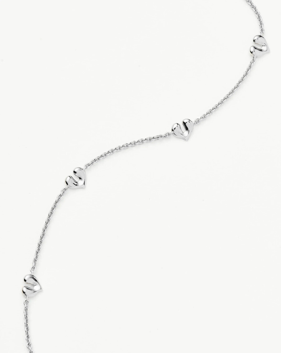 collier ras du cou mini pendentif cœur fondu