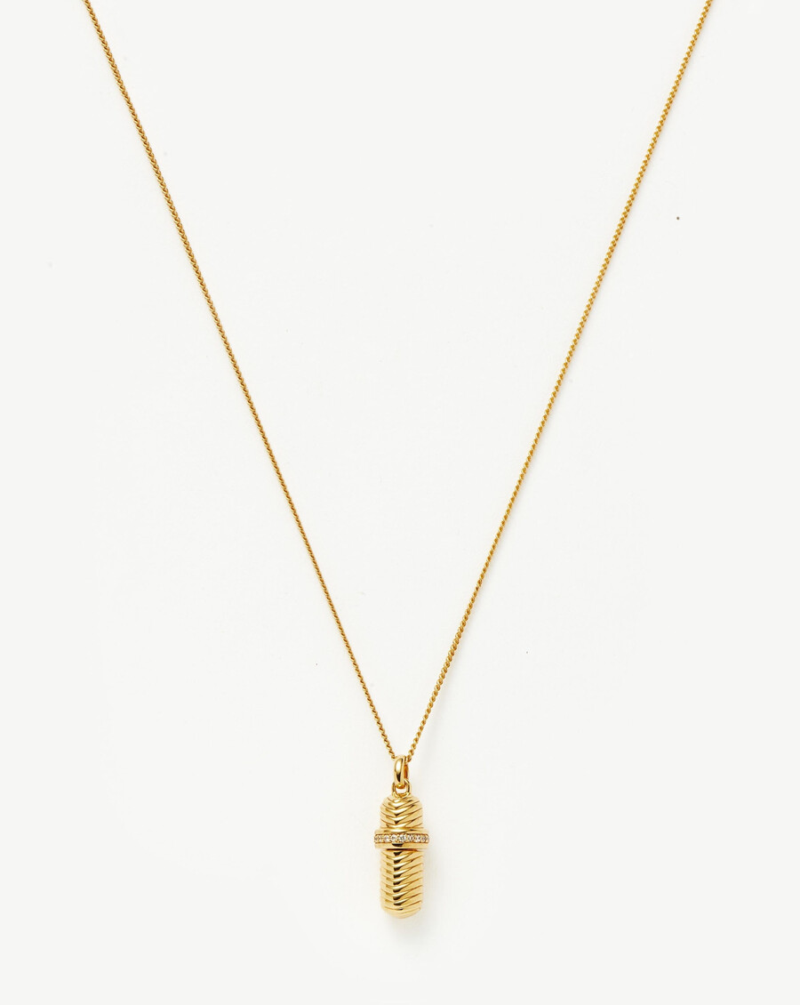 collier pendentif ridge avec message dans une bouteille