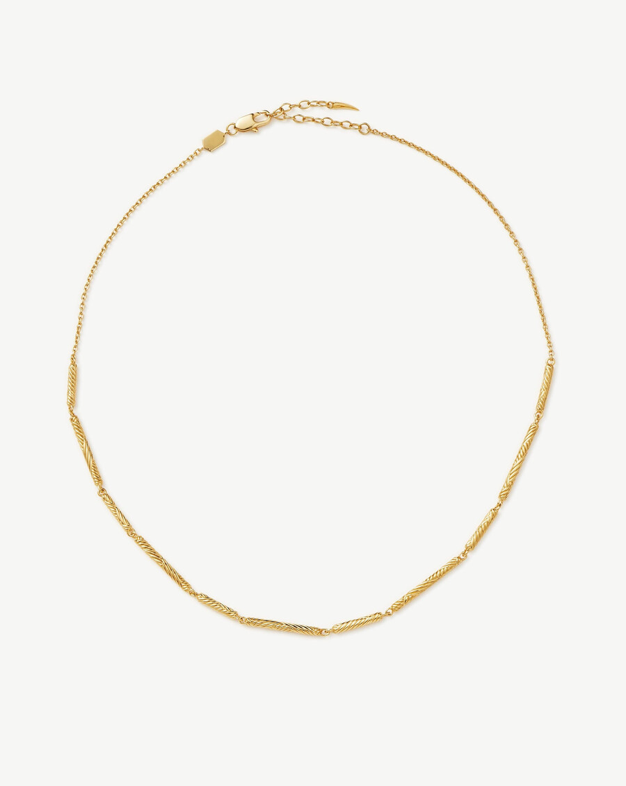 collier ras du cou à crête ondulée