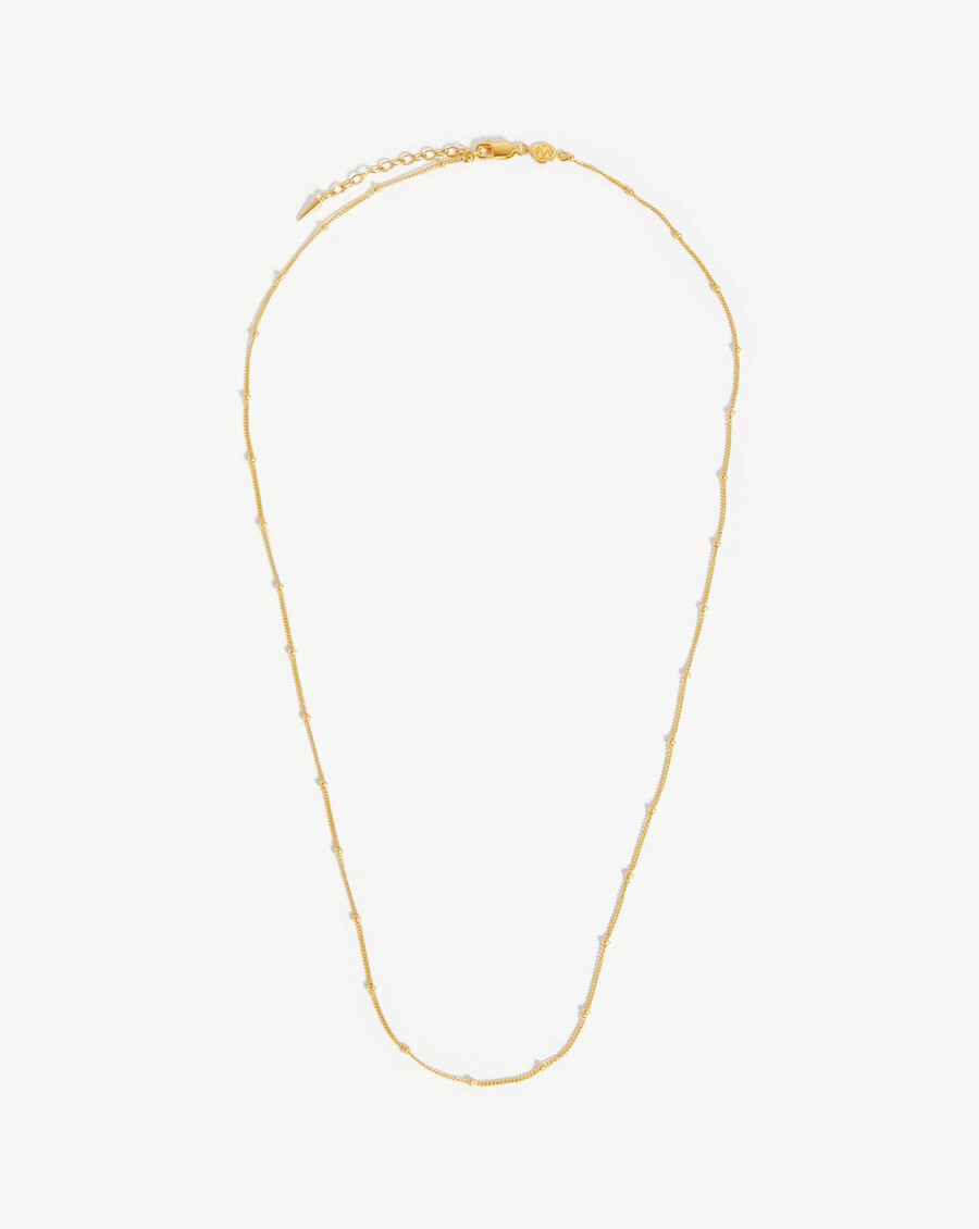 collier à maillons longs - vermeil en or 18 carats