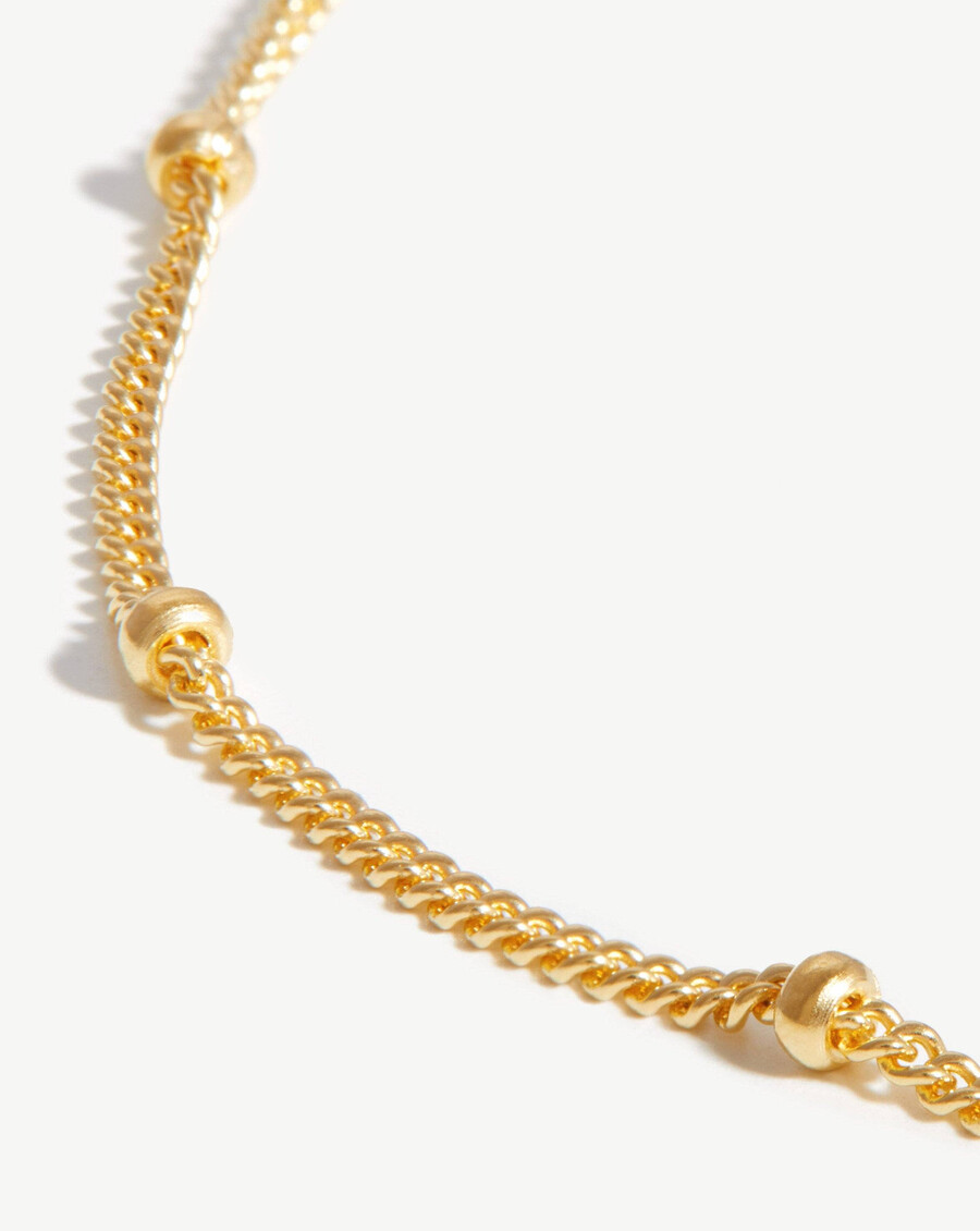 collier à maillons longs - vermeil en or 18 carats