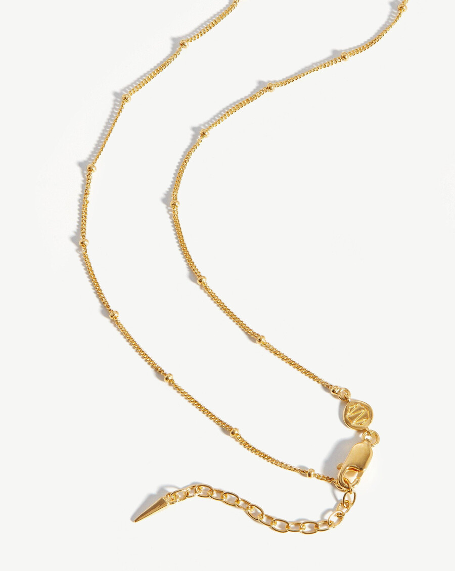 collier à maillons longs - vermeil en or 18 carats
