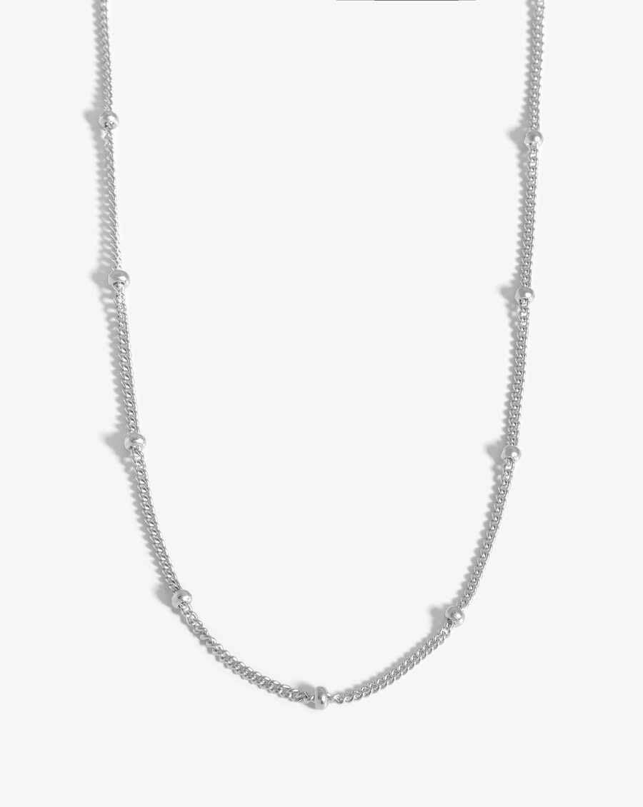 collier ras du cou à maillons - argent sterling