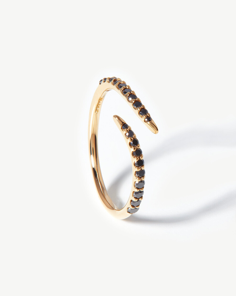 bague fine à griffes ouvertes