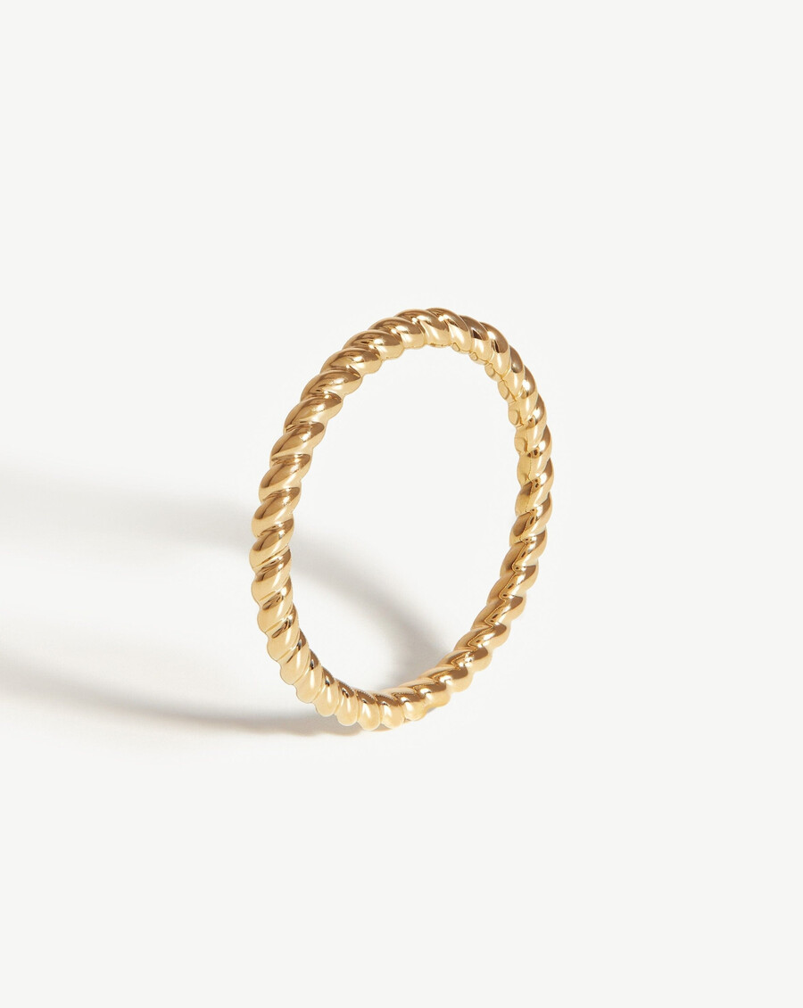 bague fine corde - or massif 14 carats