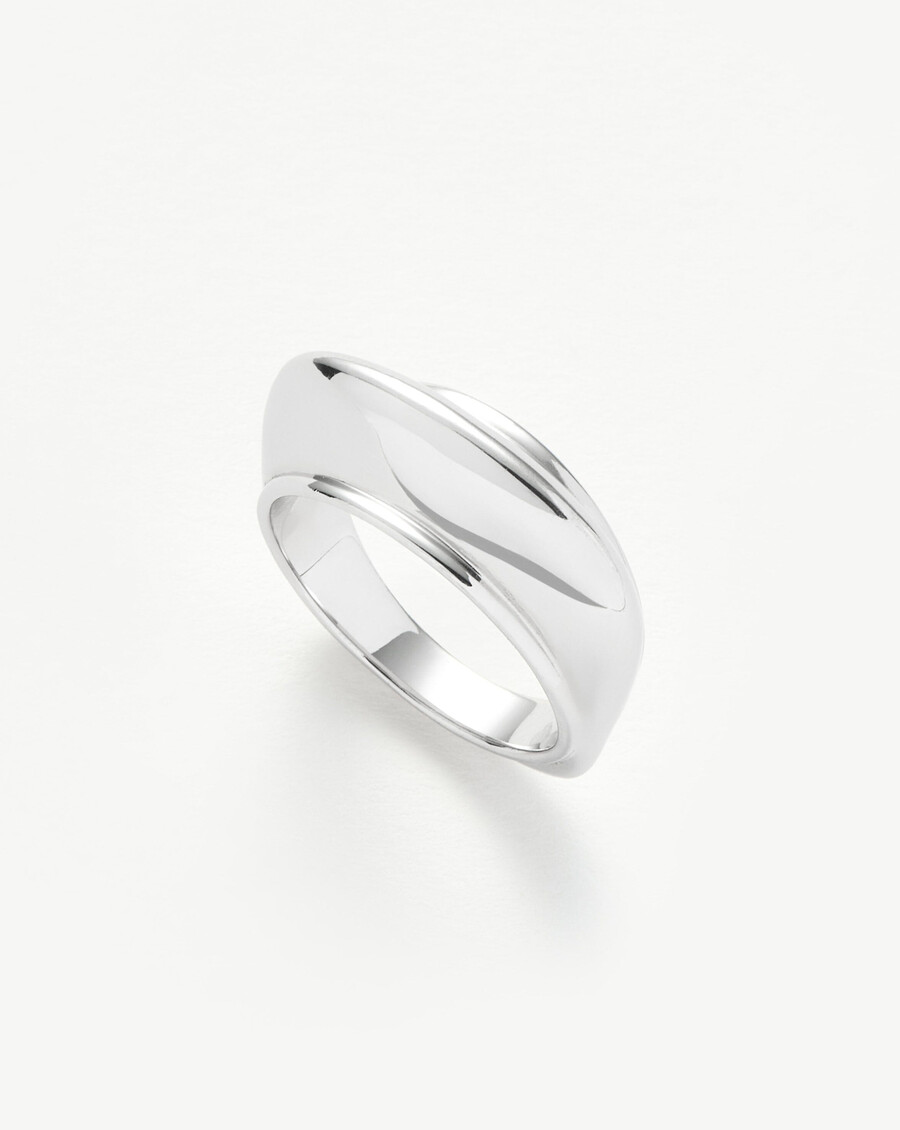 bague empilable hera dome - argent sterling