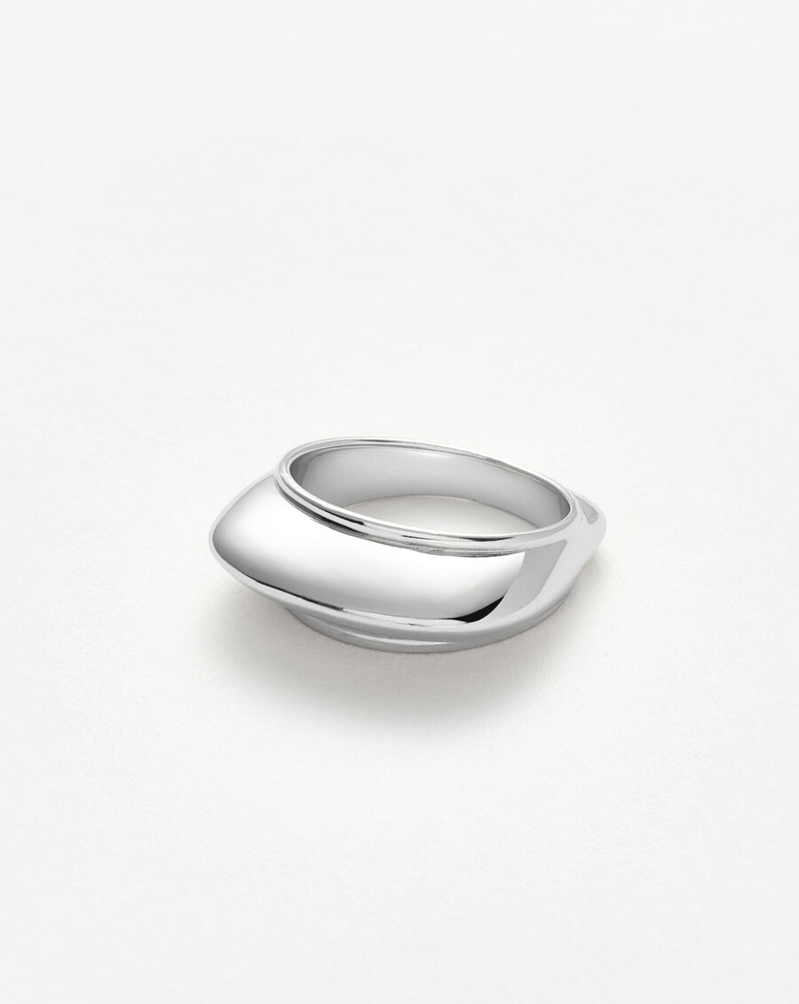 bague empilable hera dome - argent sterling