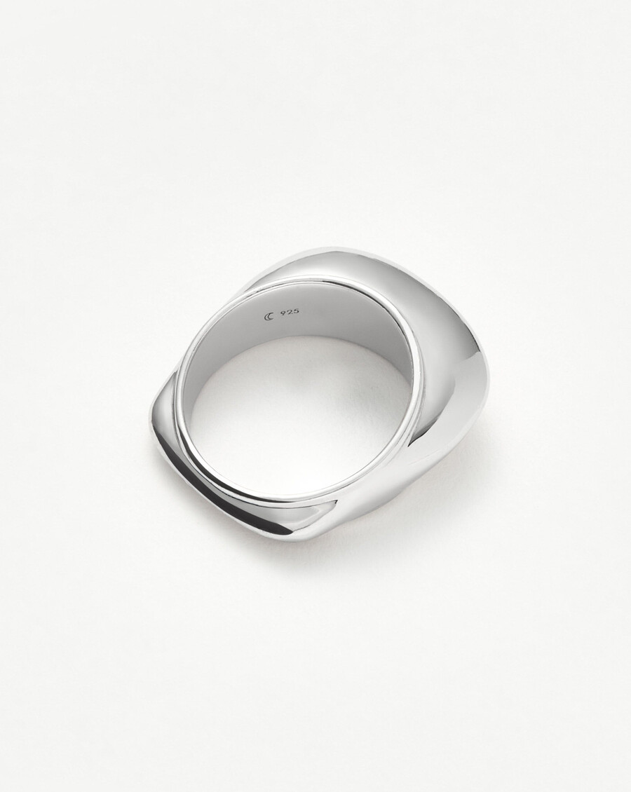 bague empilable hera dome - argent sterling