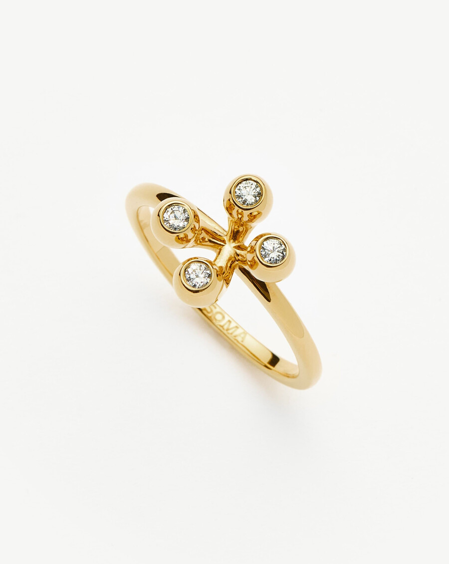 bague flag twins atom - or