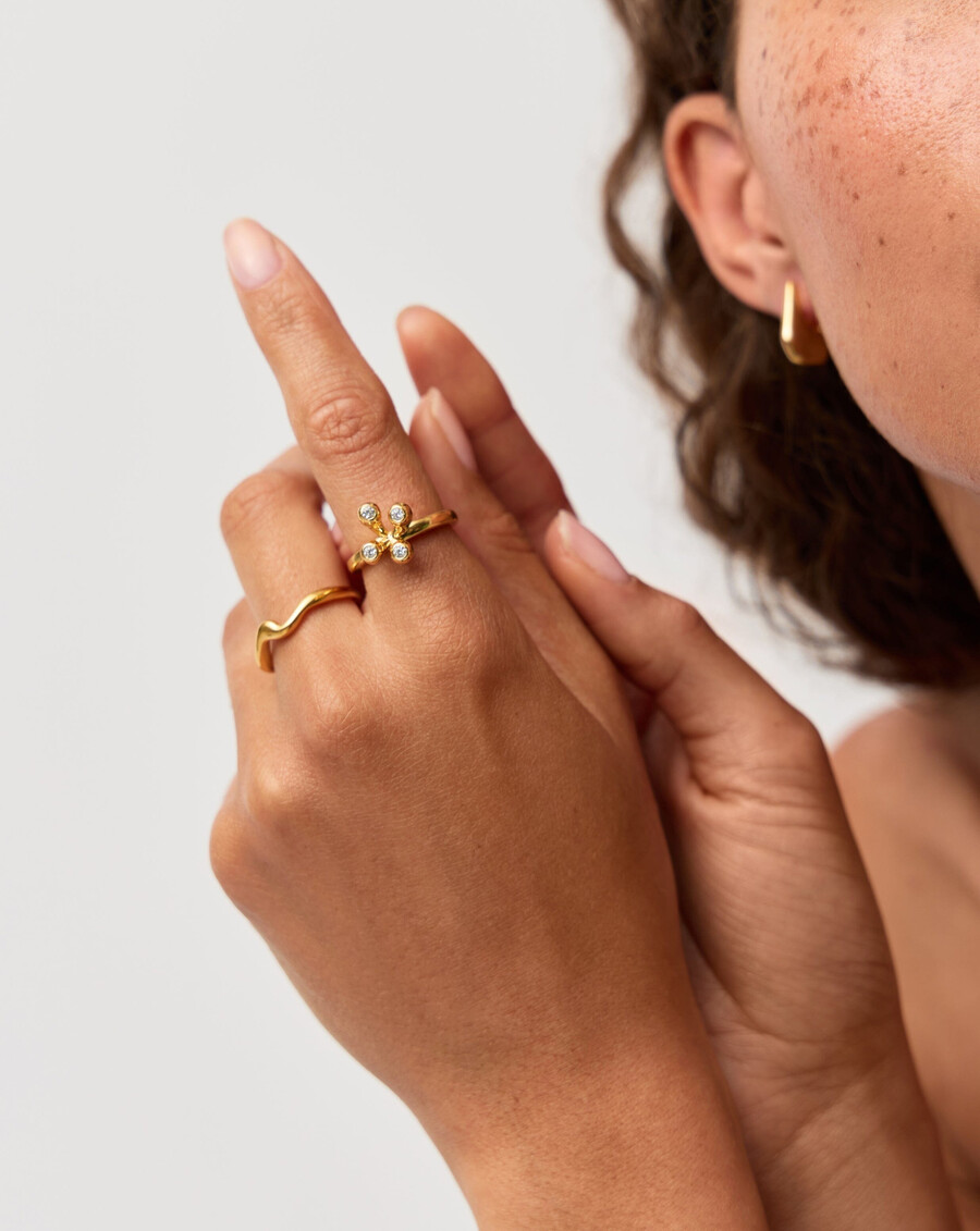bague flag twins atom - or