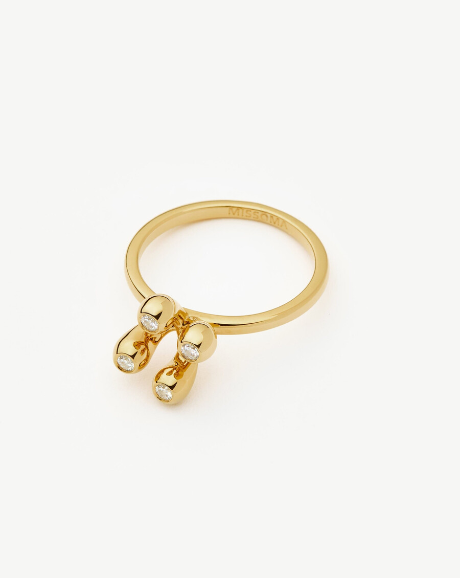 bague flag twins atom - or