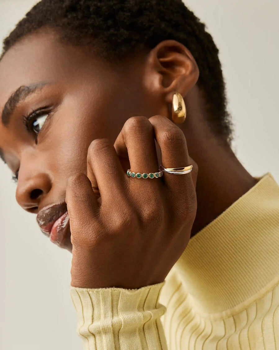 bague empilable tennis eternity - orvert