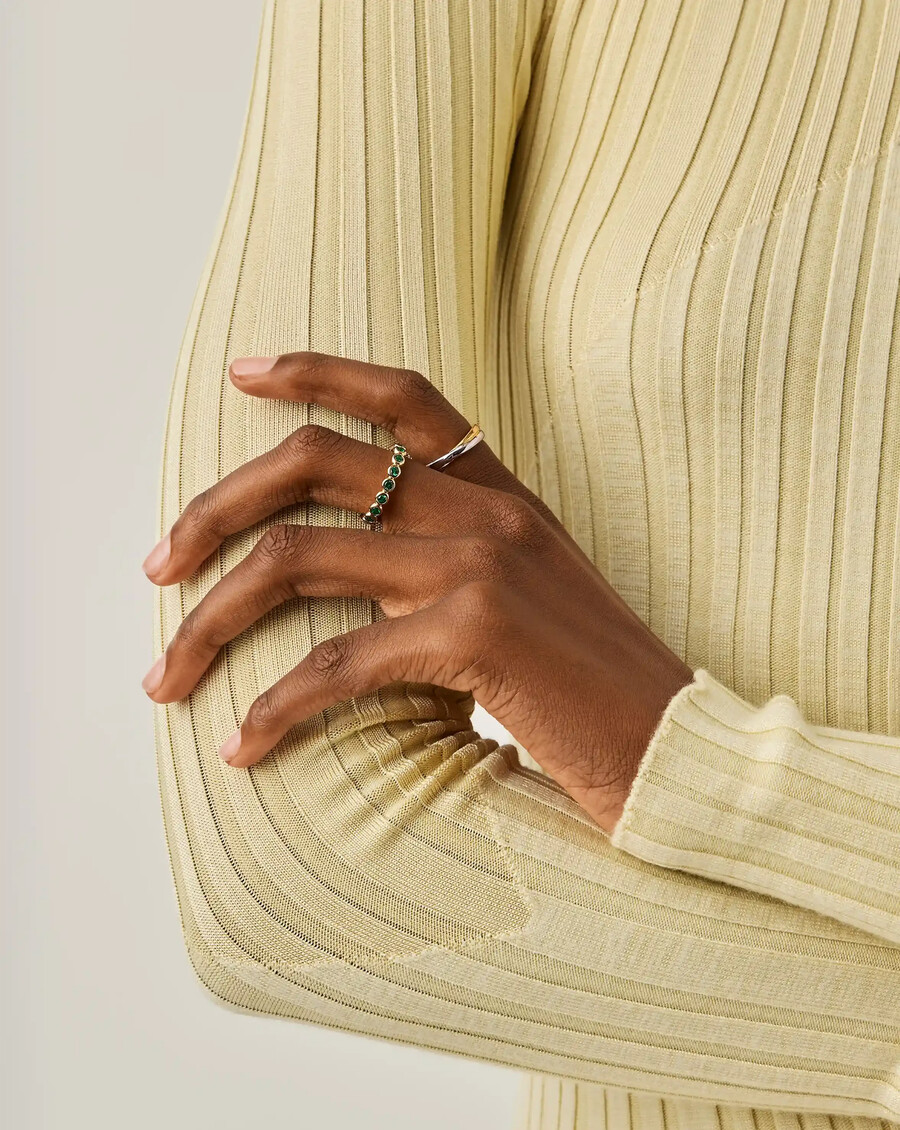 bague empilable tennis eternity - orvert