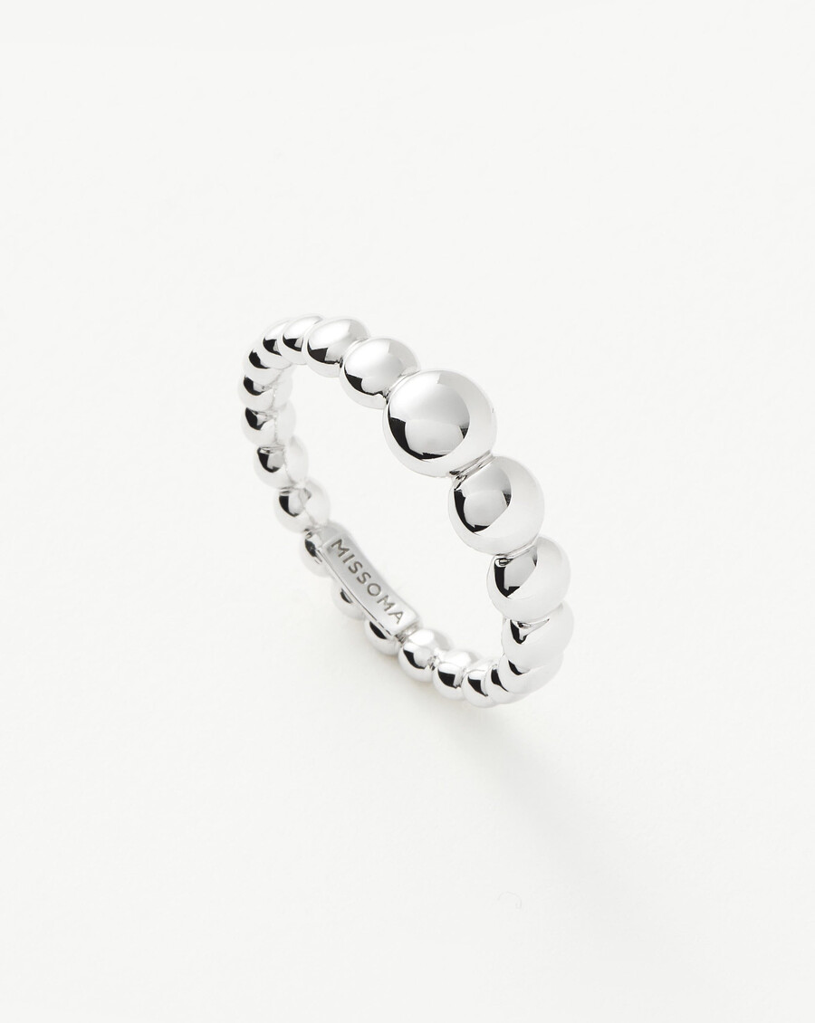bague empilable à perles