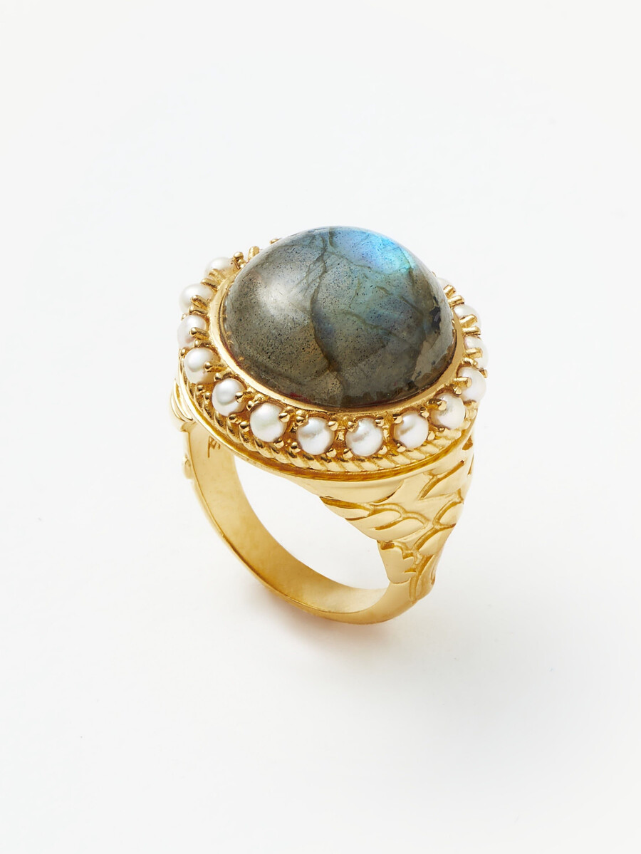 bague cocktail en labradorite harris reed