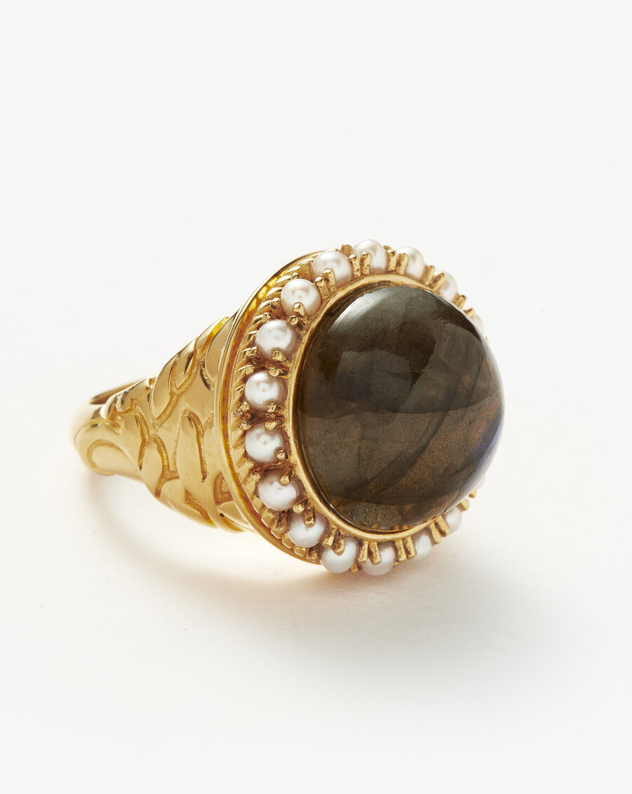 bague cocktail en labradorite harris reed
