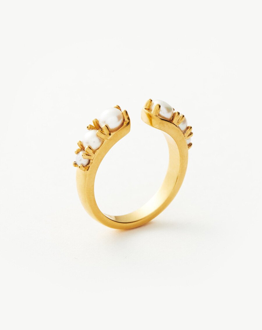 bague harris reed openness - vermeil or 18 caratsperle